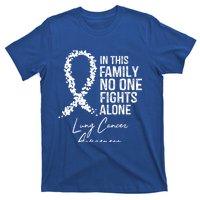 In This Family No One Fights Alone Gift Lung Cancer T-Shirt