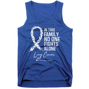 In This Family No One Fights Alone Gift Lung Cancer Tank Top