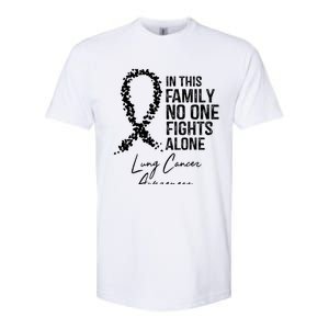 In This Family No One Fights Alone Gift Lung Cancer Softstyle CVC T-Shirt