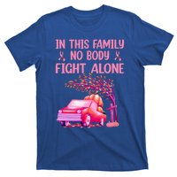 In This Family Nobody Fights Alone Breast Cancer Awareness Gift T-Shirt