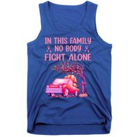 In This Family Nobody Fights Alone Breast Cancer Awareness Gift Tank Top