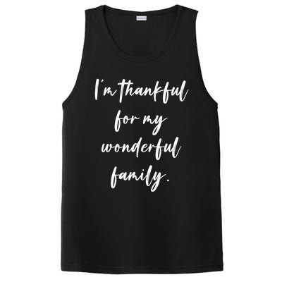 Im Thankful For My Wonderful Family Gift PosiCharge Competitor Tank