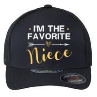 I'm the Favorite Niece Funny Niece Saying Colored Heart Flexfit Unipanel Trucker Cap