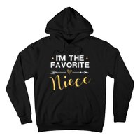 I'm the Favorite Niece Funny Niece Saying Colored Heart Hoodie