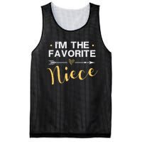 I'm the Favorite Niece Funny Niece Saying Colored Heart Mesh Reversible Basketball Jersey Tank