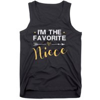 I'm the Favorite Niece Funny Niece Saying Colored Heart Tank Top