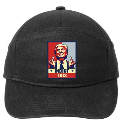 Indict This Funny Trump 2024 7-Panel Snapback Hat