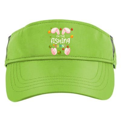 I'm The Fishing Bunny Funny Matching Family Easter Day Funny Gift Adult Drive Performance Visor