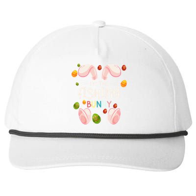 I'm The Fishing Bunny Funny Matching Family Easter Day Funny Gift Snapback Five-Panel Rope Hat