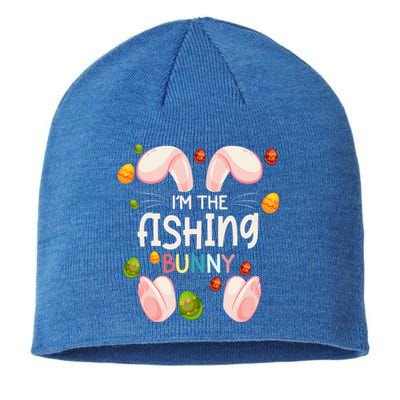 I'm The Fishing Bunny Funny Matching Family Easter Day Funny Gift Sustainable Beanie