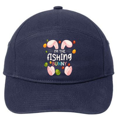 I'm The Fishing Bunny Funny Matching Family Easter Day Funny Gift 7-Panel Snapback Hat