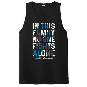 In This Family No One Fight Alone Diabetes Awareness PosiCharge Competitor Tank