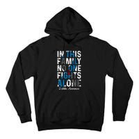 In This Family No One Fight Alone Diabetes Awareness Tall Hoodie