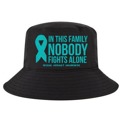 In This Family Nobody Fights Alone Sexual Assault Awareness Gift Cool Comfort Performance Bucket Hat