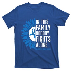 In This Family Nobody Fights Alone T1d Diabetes Awareness Meaningful Gift T-Shirt