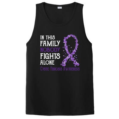 In This Family Nobody Fights Alone Cystic Fibrosis Cool Gift PosiCharge Competitor Tank