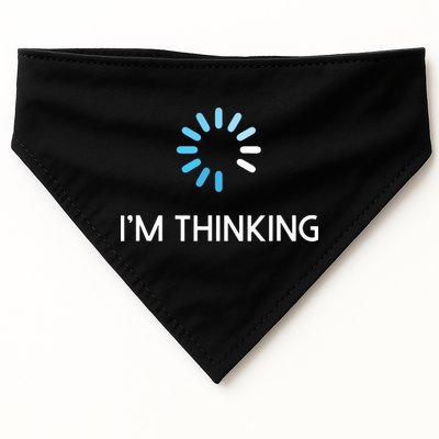 Im Thinking For Geeks Nerds Funny Programmers Tee USA-Made Doggie Bandana