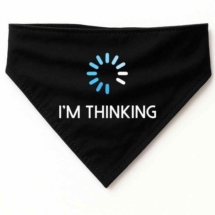 Im Thinking For Geeks Nerds Funny Programmers Tee USA-Made Doggie Bandana