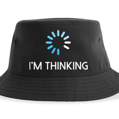 Im Thinking For Geeks Nerds Funny Programmers Tee Sustainable Bucket Hat