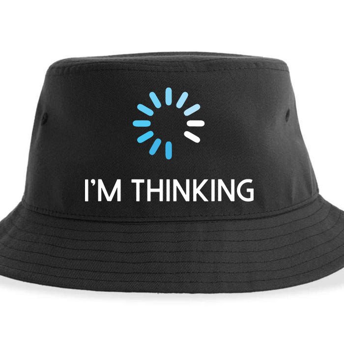 Im Thinking For Geeks Nerds Funny Programmers Tee Sustainable Bucket Hat