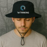 Im Thinking For Geeks Nerds Funny Programmers Tee Bucket Hat