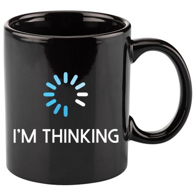 Im Thinking For Geeks Nerds Funny Programmers Tee 11oz C Handle Ceramic Mug