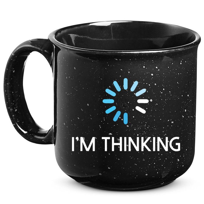 Im Thinking For Geeks Nerds Funny Programmers Tee 15oz Campfire Ceramic Mug