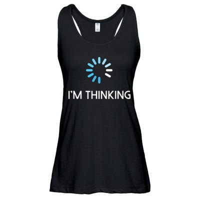 Im Thinking For Geeks Nerds Funny Programmers Tee Ladies Essential Flowy Tank