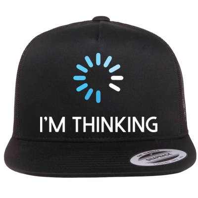 Im Thinking For Geeks Nerds Funny Programmers Tee Flatbill Hat