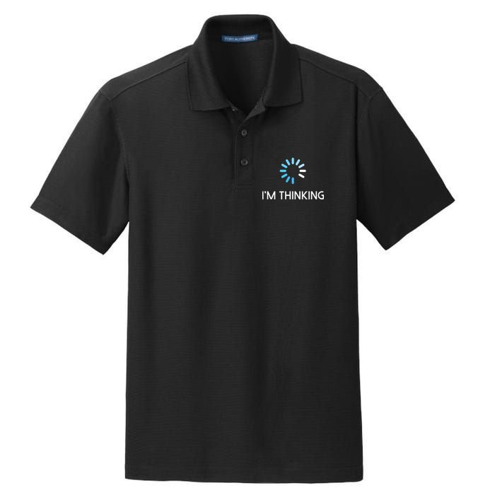 Im Thinking For Geeks Nerds Funny Programmers Tee Dry Zone Grid Polo