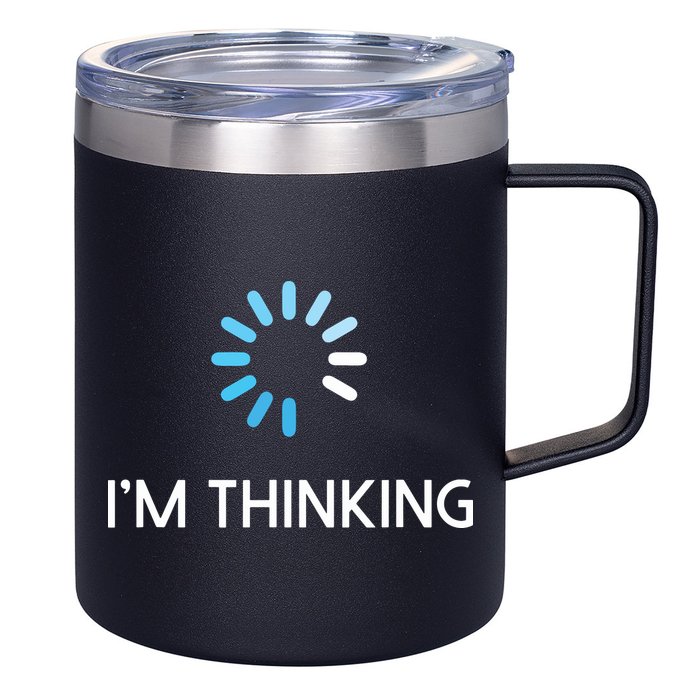 Im Thinking For Geeks Nerds Funny Programmers Tee 12oz Stainless Steel Coffee Mug