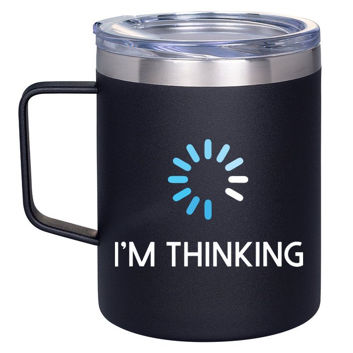 Im Thinking For Geeks Nerds Funny Programmers Tee 12oz Stainless Steel Coffee Mug