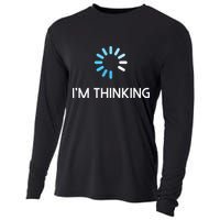 Im Thinking For Geeks Nerds Funny Programmers Tee Cooling Performance Long Sleeve Crew