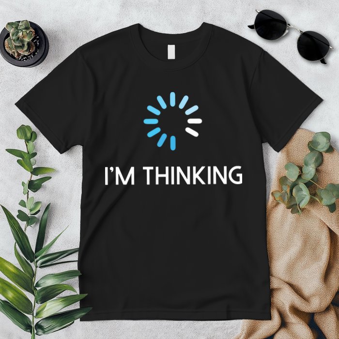 Im Thinking For Geeks Nerds Funny Programmers Tee Premium T-Shirt