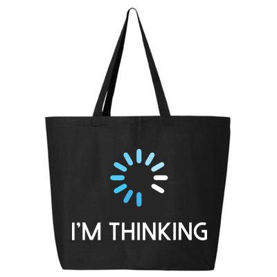 Im Thinking For Geeks Nerds Funny Programmers Tee 25L Jumbo Tote