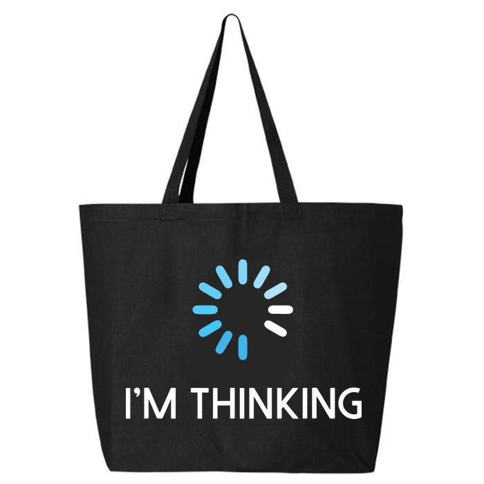 Im Thinking For Geeks Nerds Funny Programmers Tee 25L Jumbo Tote
