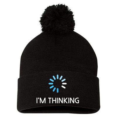 Im Thinking For Geeks Nerds Funny Programmers Tee Pom Pom 12in Knit Beanie
