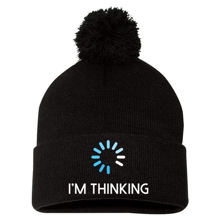 Im Thinking For Geeks Nerds Funny Programmers Tee Pom Pom 12in Knit Beanie