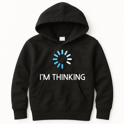 Im Thinking For Geeks Nerds Funny Programmers Tee Kids Hoodie