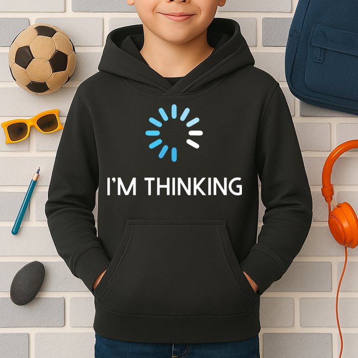 Im Thinking For Geeks Nerds Funny Programmers Tee Kids Hoodie
