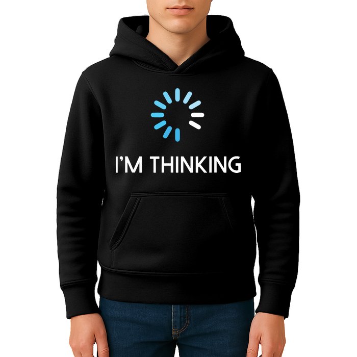Im Thinking For Geeks Nerds Funny Programmers Tee Kids Hoodie