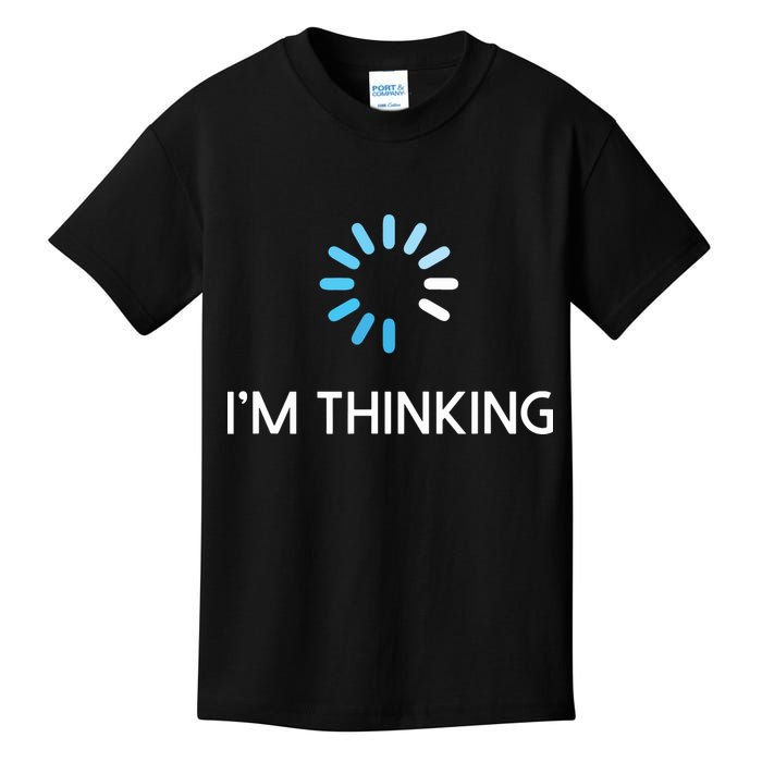 Im Thinking For Geeks Nerds Funny Programmers Tee Kids T-Shirt