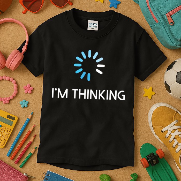 Im Thinking For Geeks Nerds Funny Programmers Tee Kids T-Shirt