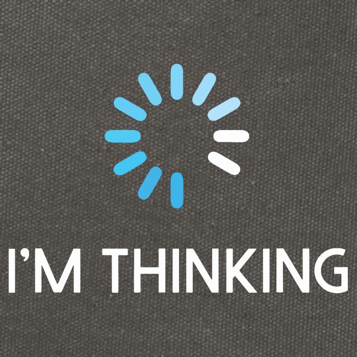 Im Thinking For Geeks Nerds Funny Programmers Tee Cotton Canvas Backpack