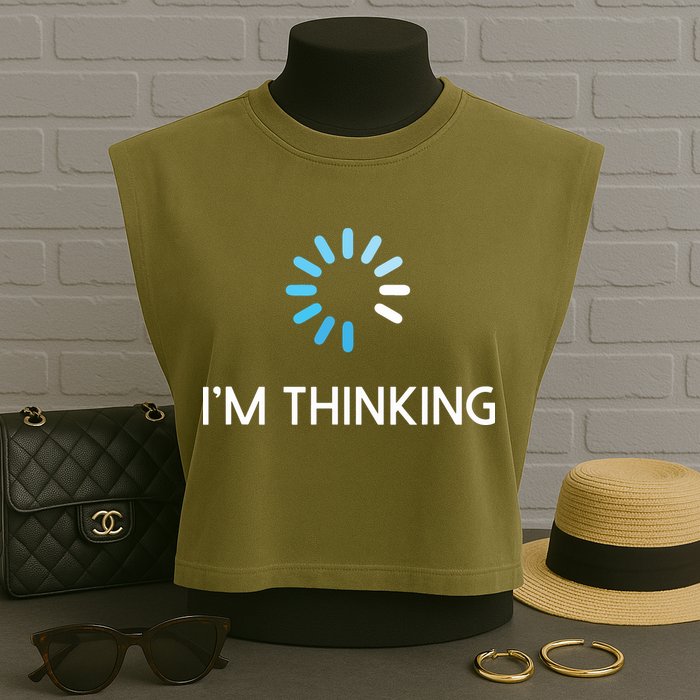 Im Thinking For Geeks Nerds Funny Programmers Tee Garment-Dyed Women's Muscle Tee