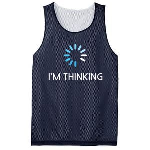 Im Thinking For Geeks Nerds Funny Programmers Tee Mesh Reversible Basketball Jersey Tank