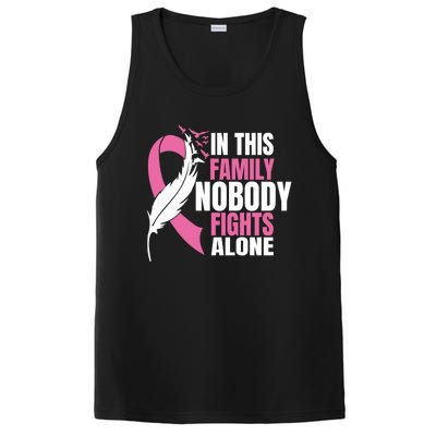 In This Family Nobody Fights Alone Breast Cancer Awareness Gift PosiCharge Competitor Tank