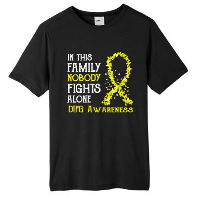 In This Family Nobody Fights Alone Dipg Gift Tall Fusion ChromaSoft Performance T-Shirt