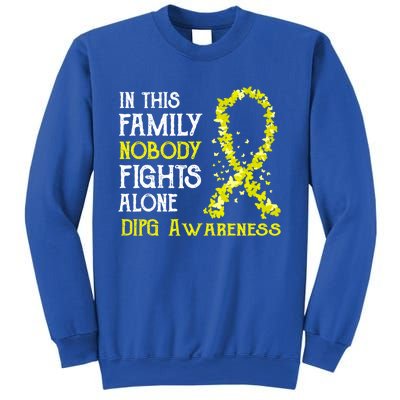 In This Family Nobody Fights Alone Dipg Gift Sweatshirt