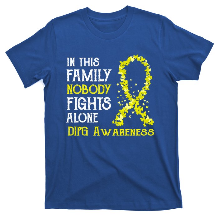 In This Family Nobody Fights Alone Dipg Gift T-Shirt